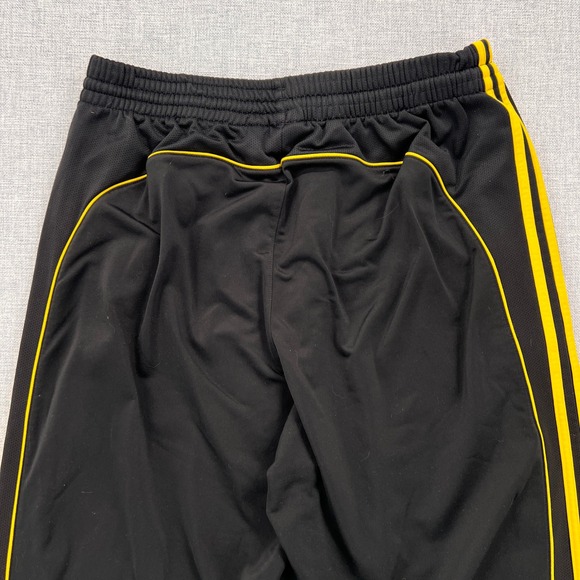 Y2K adidas Firebird Track Pants Men XL Black Yellow 3 Stripe Loose Streetwear - Picture 8 of 11